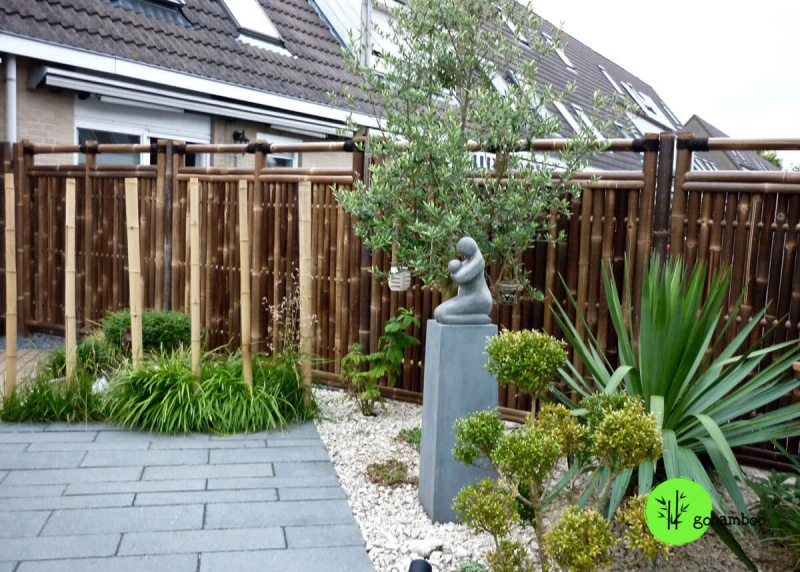 inspiracia bambusový plot